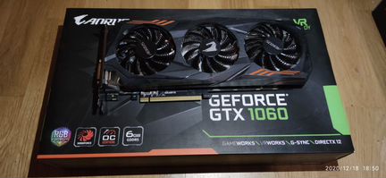 Видеокарта geforce GTX 1060 6 GB