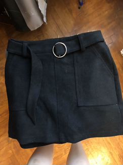 Юбка под замшу bershka
