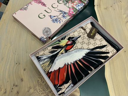 Платок Gucci журавль