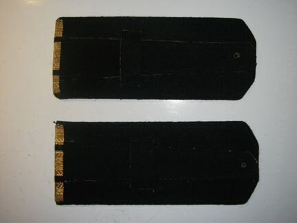 Погоны парадные 1950-60х гг черные просветы