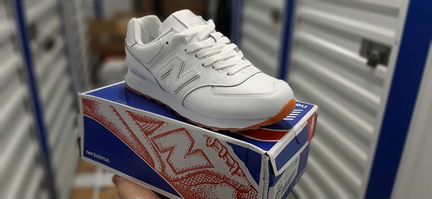 Кроссовки new balance 574 белые