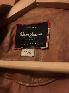 Pepe Jeans Кожаная мужская куртка